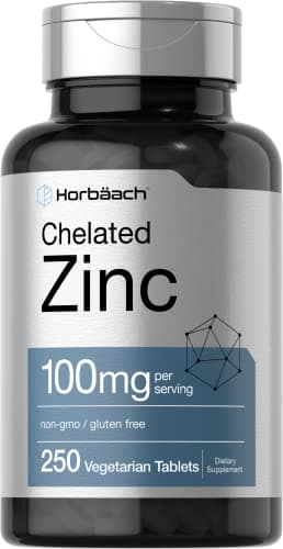 Horbäach Chelated Zinc 100 mg (250 tablets)
