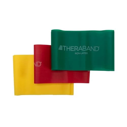 TheraBand Professional Resistance Band Set (Latex, Color-Coded Levels)