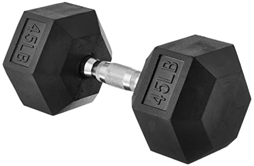 Amazon Basics Amazon Basics Rubber Hex Dumbbell (sold by the pound)
