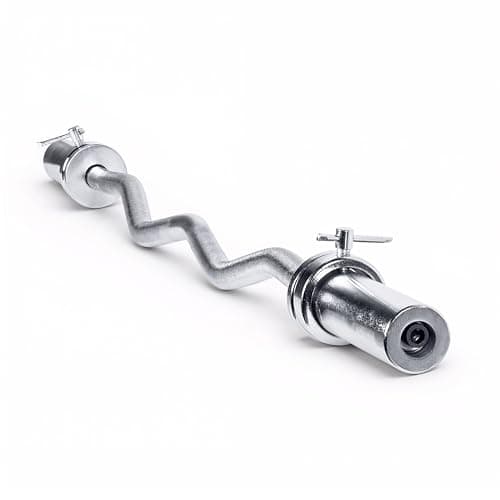 CAP Barbell CAP 47-Inch Olympic EZ Curl Bar (Chrome, 200 lb)