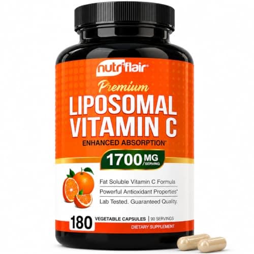 NutriFlair Liposomal Vitamin C 1700 mg (180 capsules)
