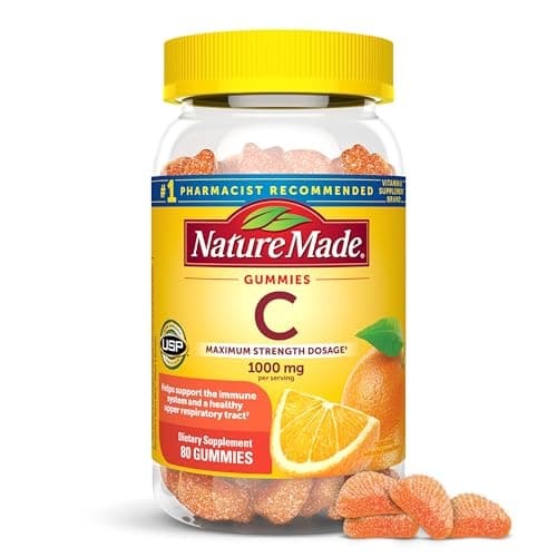 Nature Made Maximum Strength Vitamin C 1000 mg Gummies (80 gummies, 20-day supply)