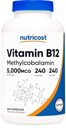 Nutricost Vitamin B12 (Methylcobalamin) 5000 mcg (240 capsules)