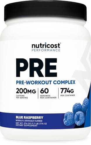 Nutricost Pre-Workout Complex Powder (Blue Raspberry, 60 servings)