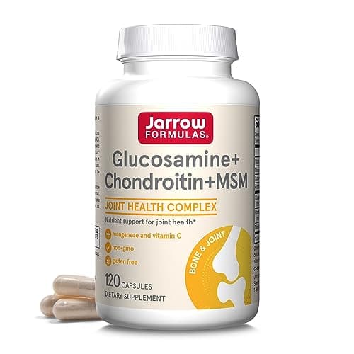Jarrow Formulas Glucosamine, Chondroitin, and MSM, 120 Capsules