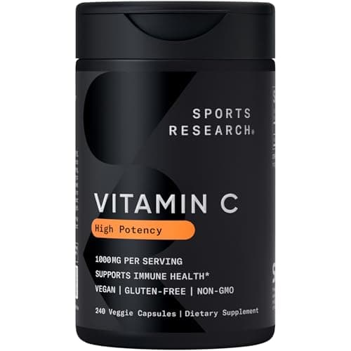 Sports Research High Potency Vitamin C 1000 mg (240 vegan capsules)