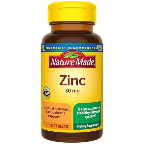 Nature Made — Zinc 30 mg (100 tablets, 100-day supply)