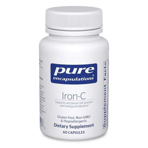 Pure Encapsulations Iron-C, 15 mg Iron with 175 mg Vitamin C (60 capsules)