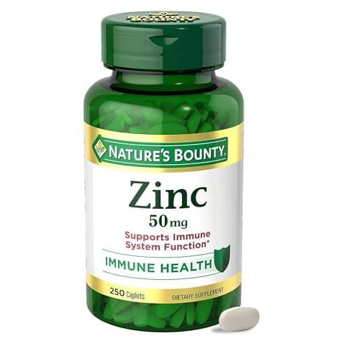 Nature's Bounty Zinc 50 mg Caplets (250 count)