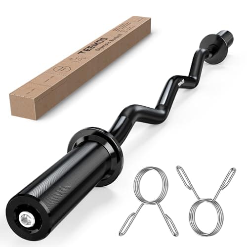 TEEMOO TEEMOO Olympic EZ Curl Bar (47", E-Coat)