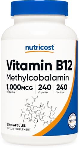 Nutricost — Vitamin B12 (Methylcobalamin) 1000 mcg (240 capsules)
