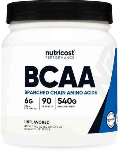 Nutricost BCAA Powder 2:1:1 (Unflavored, 90 servings)