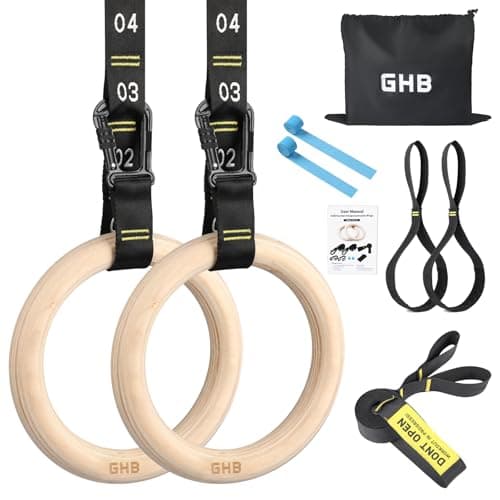 GHB GHB Wooden Gymnastic Rings (1.25-inch)