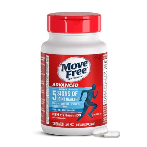 Schiff Move Free Advanced Joint Support (Glucosamine, Chondroitin, MSM + Vitamin D3), 120 ct