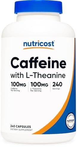 Nutricost Nutricost Caffeine with L-Theanine (100 mg each, 240 Capsules)