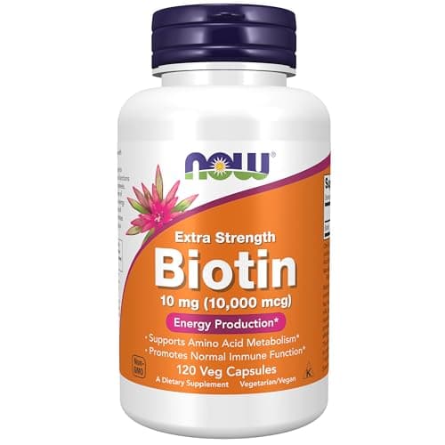 NOW Foods Biotin 10,000 mcg Extra Strength (120 veg capsules)