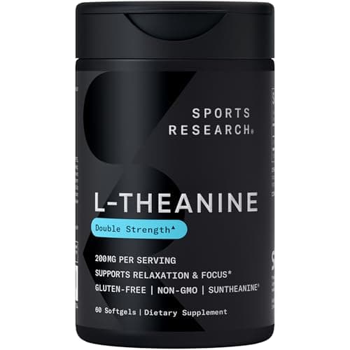 Sports Research Sports Research L-Theanine 200 mg with Suntheanine (60 Softgels)
