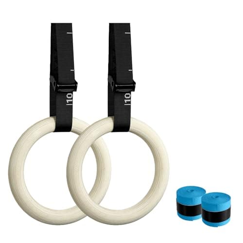 Cesilili Cesilili 32mm Wooden Gymnastic Rings (Numbered Straps)