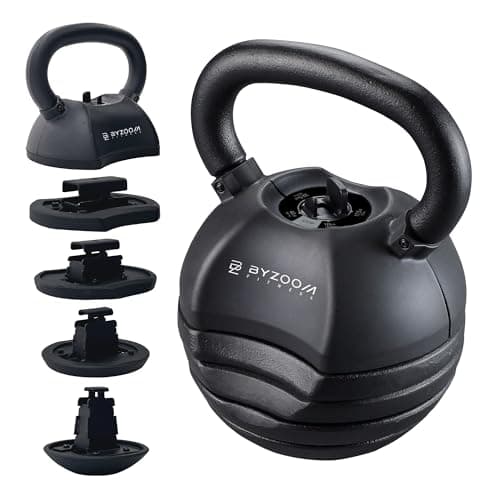 BYZOOM Fitness BYZOOM Fitness Pure Series Adjustable Kettlebell (40 lb)