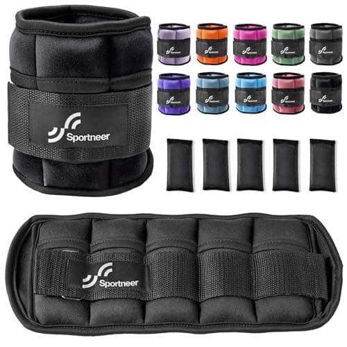 Sportneer Sportneer Adjustable Ankle Weights (2-10 lb Pair)