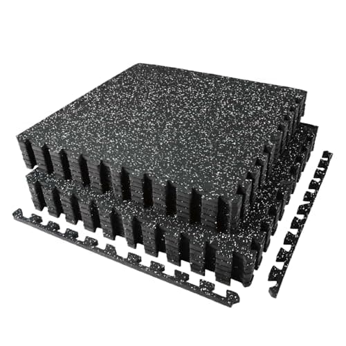 AIRHOP AIRHOP 0.56-inch Thick Rubber-Top Interlocking Gym Flooring