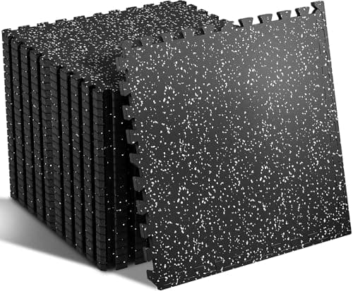 SUPERJARE SUPERJARE 0.56-inch Rubber-Top Gym Flooring