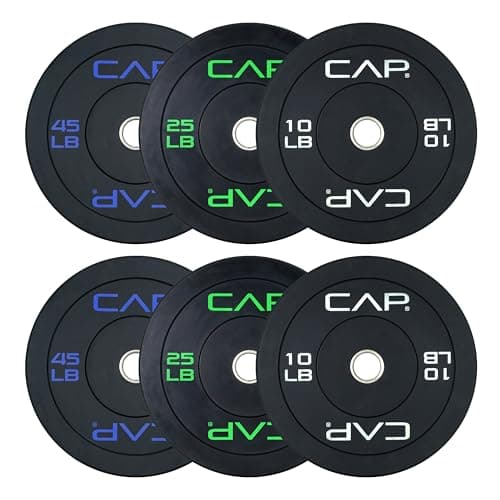 CAP Barbell CAP Economy Olympic Bumper Plate Set (160 lb)