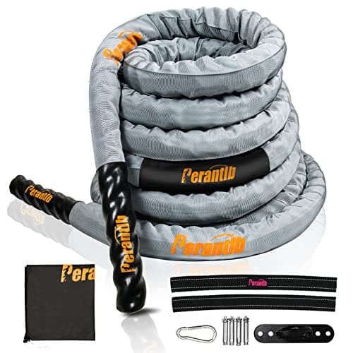 Perantlb Perantlb Battle Rope with Cloth Sleeve