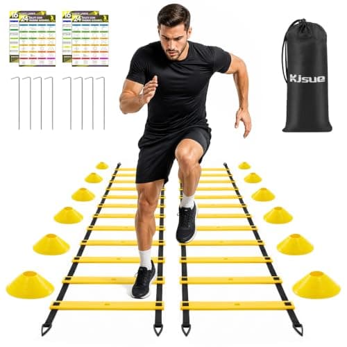 Generic 2-Pack Agility Ladder Set (40 ft Total, with Cones & Stakes)